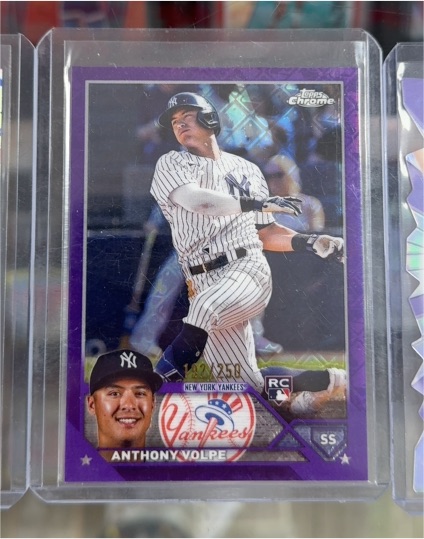 2023 Topps Chrome #4 Anthony Volpe — front