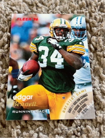 1996 Fleer #48 Edgar Bennett — front