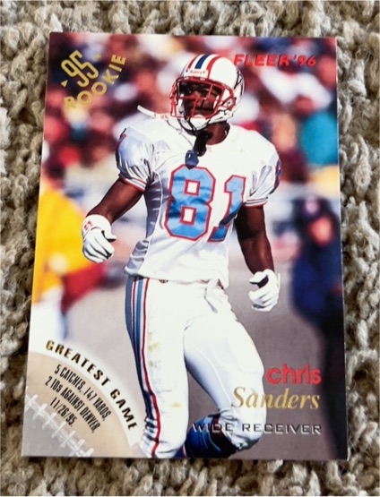 1996 Fleer #55 Chris Sanders — front
