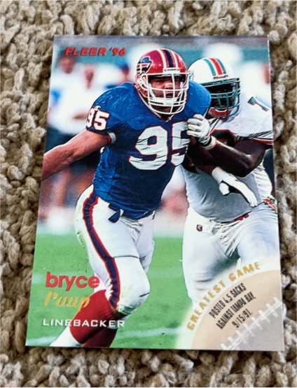 1996 Fleer #16 Bryce Paup — front