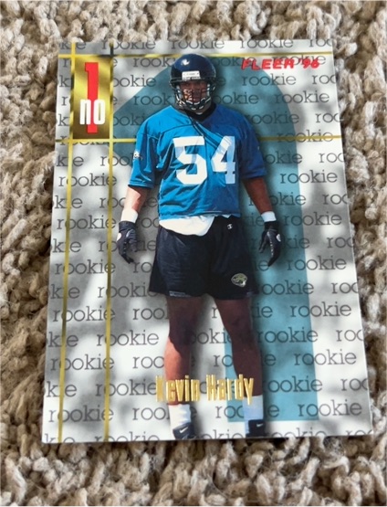 1996 Fleer #157 Kevin Hardy Rookie — front
