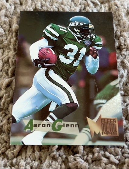 1995 Fleer Metal #132 Aaron Glenn — front