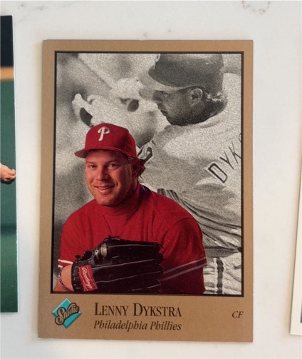 1992 Leaf Studio #75 Lenny Dykstra Philadelphia Phillies — front