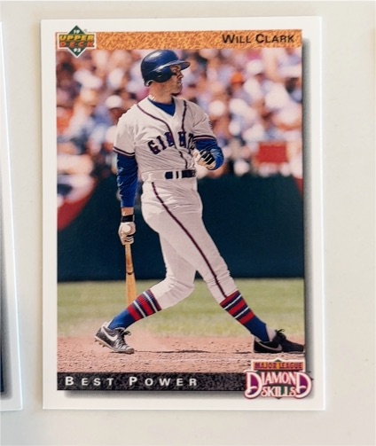 1992 Upper Deck #718 Will Clark — front