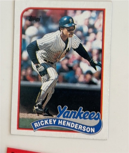 1989 Topps #380 Rickey Henderson — front