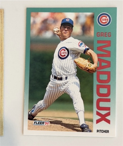 1992 Fleer #386 Greg Maddux Chicago Cubs — front