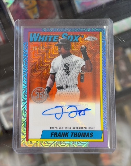 2025 Topps Series 1 35th Anniversary Chrome #90CA-FT Frank Thomas — front