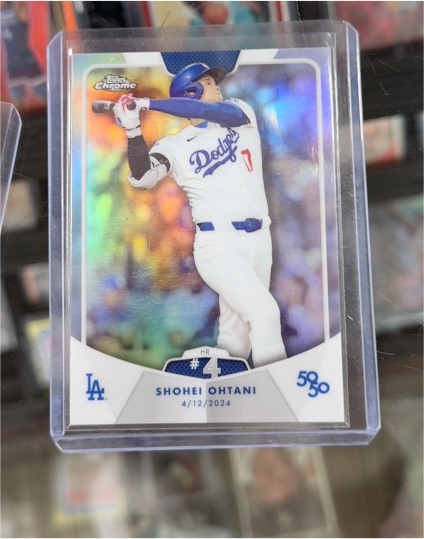 2024 Topps Chrome #5 Shohei Ohtani 50/50 HR #4 — front