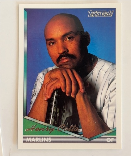 1994 Topps Gold #522 Henry Cotto Florida Marlins — front