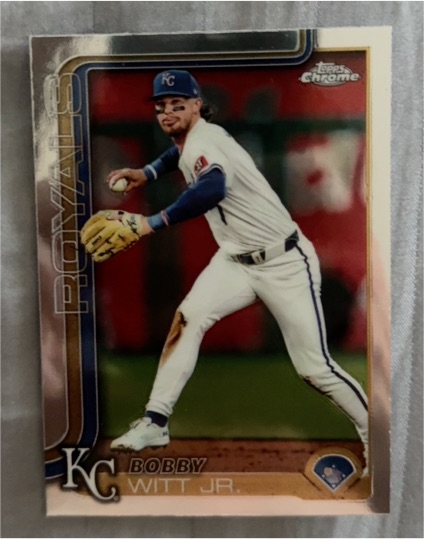 2025 Topps Chrome #100 Bobby Witt Jr. — front