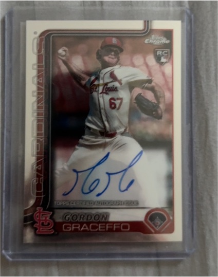 2025 Topps Chrome #RA-GG Gordon Graceffo Rookie Auto — front