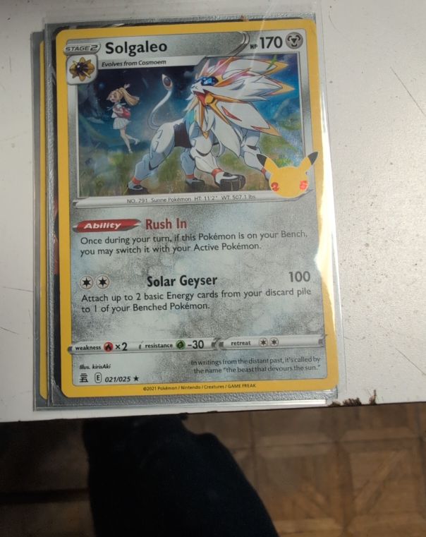 2021 Pokemon Celebrations #021 Solgaleo — front