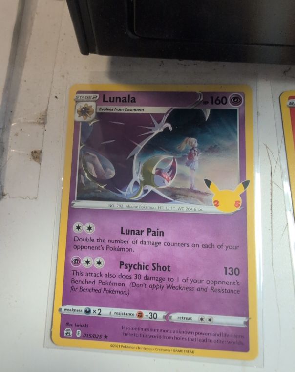 2021 Pokemon Celebrations #015 Lunala — front