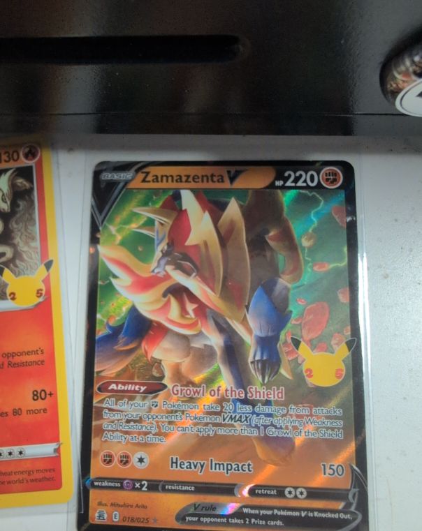 2021 Pokémon Celebrations #18 Zamazenta V — front