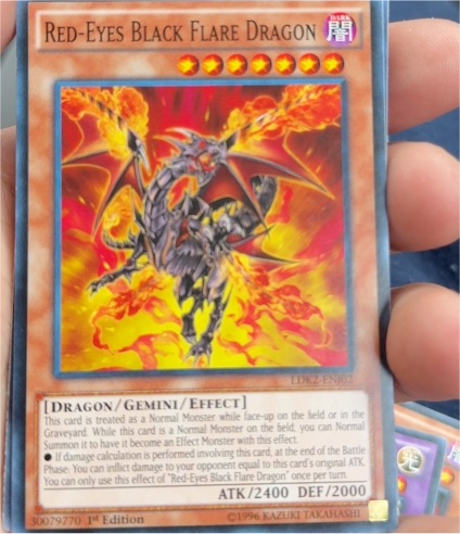 Yu-Gi-Oh! Red-Eyes Black Flare Dragon LDK2-ENJ02 — front