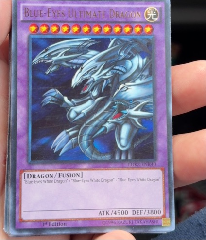 1996 Yu-Gi-Oh! LDK2-ENK40 Blue-Eyes Ultimate Dragon — front