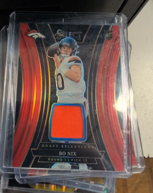 2024 Panini Select Draft Selections #DSM-BNX Bo Nix — front