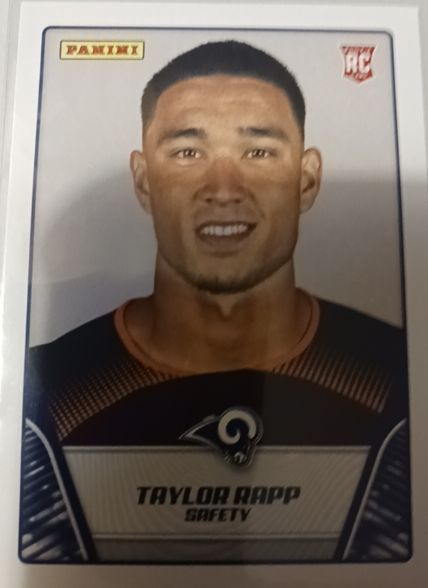 2019 Panini NFL Sticker #98 Taylor Rapp Rams Rookie — front