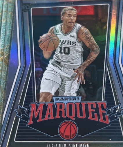 2022-23 Panini Chronicles Marquee #255 Jeremy Sochan — front