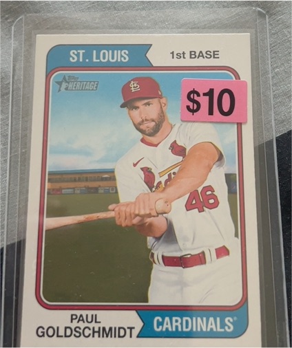 2023 Topps Heritage #307 Paul Goldschmidt — front