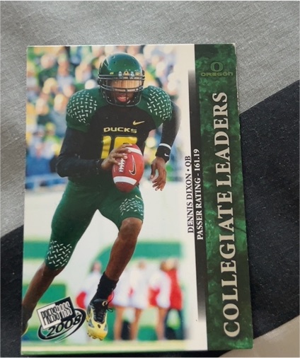 2008 Press Pass #57 Dennis Dixon — front