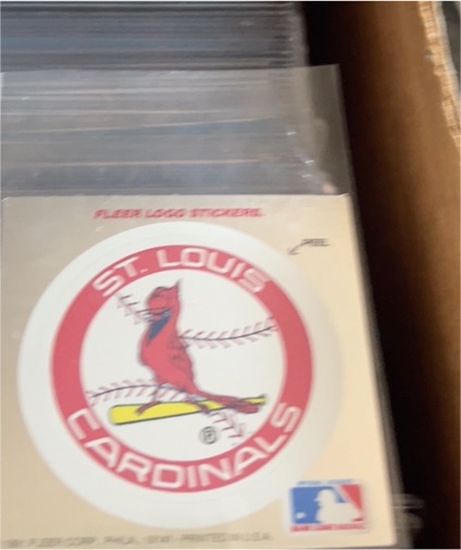 1991 Fleer Ultra # St. Louis Cardinals Logo Sticker — front