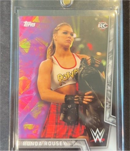 2018 Topps WWE Women's Division #25 Ronda Rousey Rookie Card — front