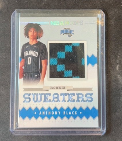 2023-24 Panini NBA Hoops Rookie Sweaters #RSW-ANT Anthony Black — front