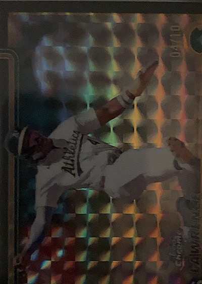 1996 Topps Laser #T96 Rickey Henderson — front