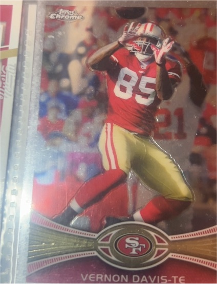 2012 Topps Chrome #24 Vernon Davis — front