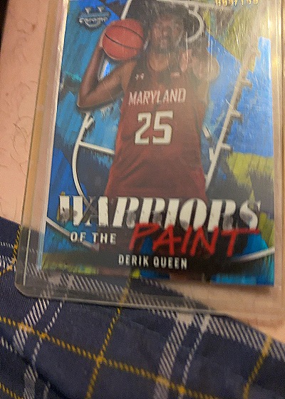 2024-25 Bowman University Chrome #WP-2 Derik Queen Warriors of the Paint — front