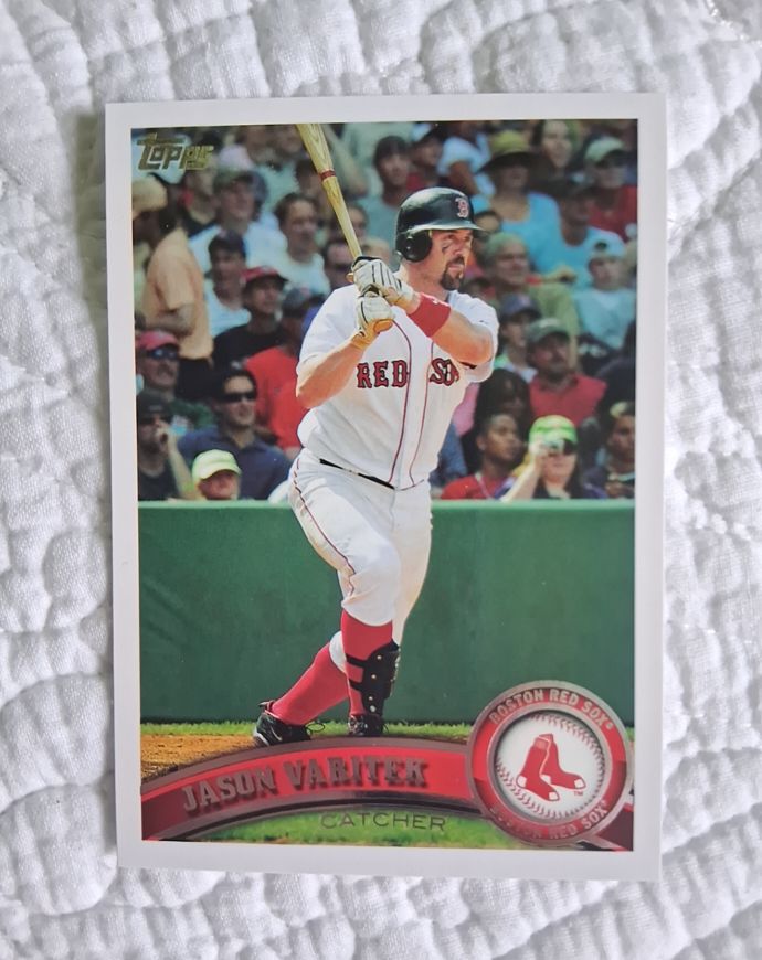 2011 Topps #115 Jason Varitek Boston Red Sox — front