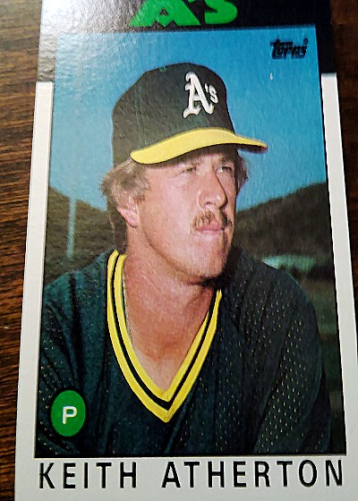1986 Topps #353 Keith Atherton — front