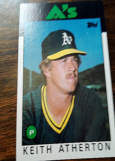 1986 Topps #353 Keith Atherton — front