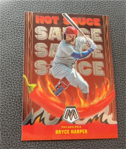 2022 Panini Mosaic Hot Sauce #HS-3 Bryce Harper — front