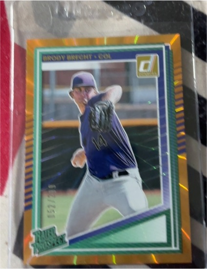 2025 Donruss #TBD Brody Brecht Artist Proof — front