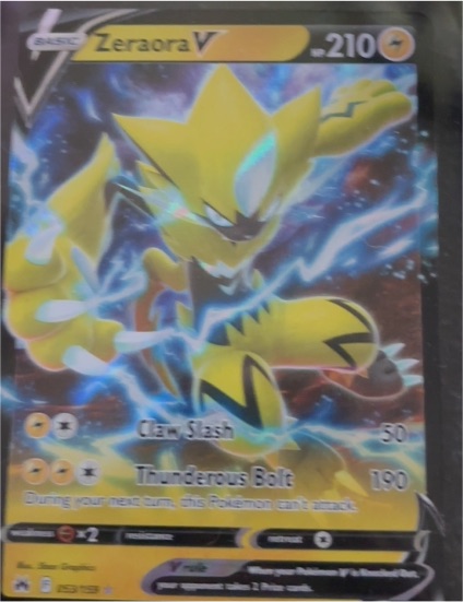 2023 Pokémon Crown Zenith #053 Zeraora V — front