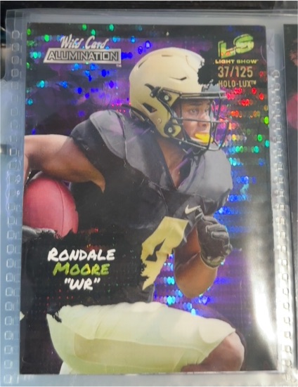 2021 Wild Card Alumination Light Show #LS 37 Rondale Moore — front
