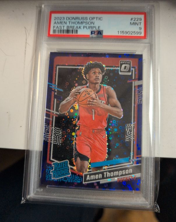 2023 Donruss Optic #229 Amen Thompson Fast Break Purple — front