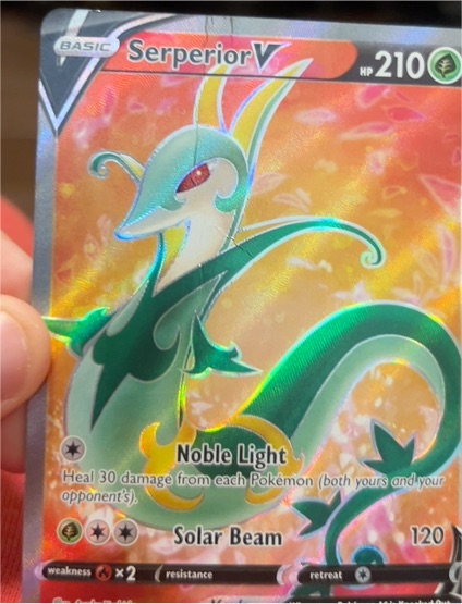 2022 Pokémon Silver Tempest #170 Serperior V — front