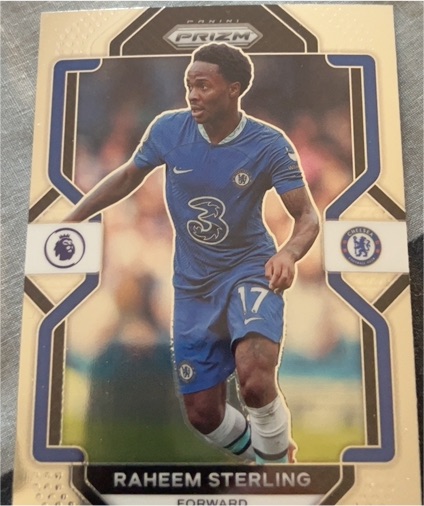 2022-23 Panini Prizm Premier League #114 Raheem Sterling — front