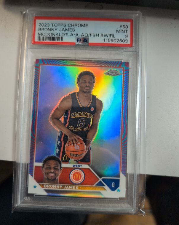 2023 Topps Chrome #68 Bronny James McDonald's All American — front