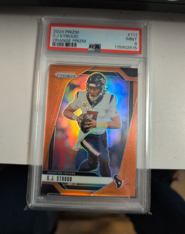 2024 Panini Prizm #111 C.J. Stroud Orange Prizm — front