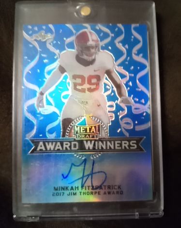 2017 Leaf Metal Draft Award Winners #AW-MF1 Minkah Fitzpatrick — front