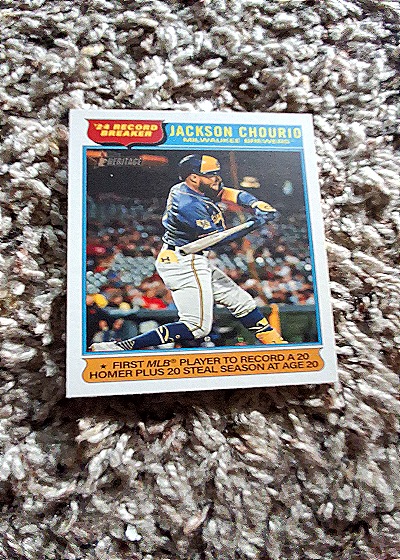 2025 Topps Heritage #5 Jackson Chourio — front