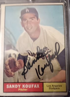 1961 Topps #344 Sandy Koufax — front