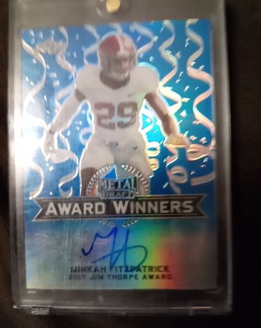 2018 Leaf Metal Draft Award Winners #AW-MF1 Minkah Fitzpatrick — front