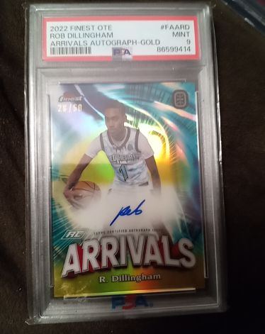 2022 Topps Finest OTE #FAA-D Rob Dillingham Arrivals Autograph Gold — front