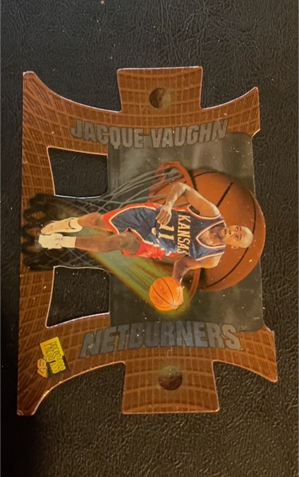 1997 Press Pass Promo Net Burners #3 Jacque Vaughn — front