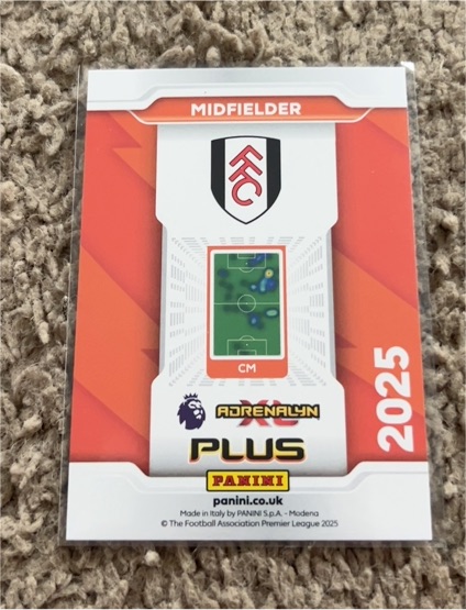 2025 Panini Adrenalyn Plus #Fulham FC Team Logo — front